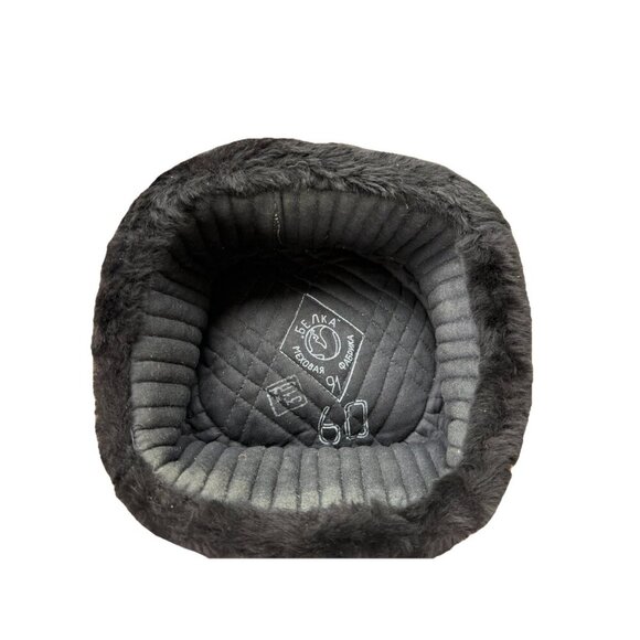 Soviet Russia Authentic Original Winter Hat Black New - Picture 8 of 15